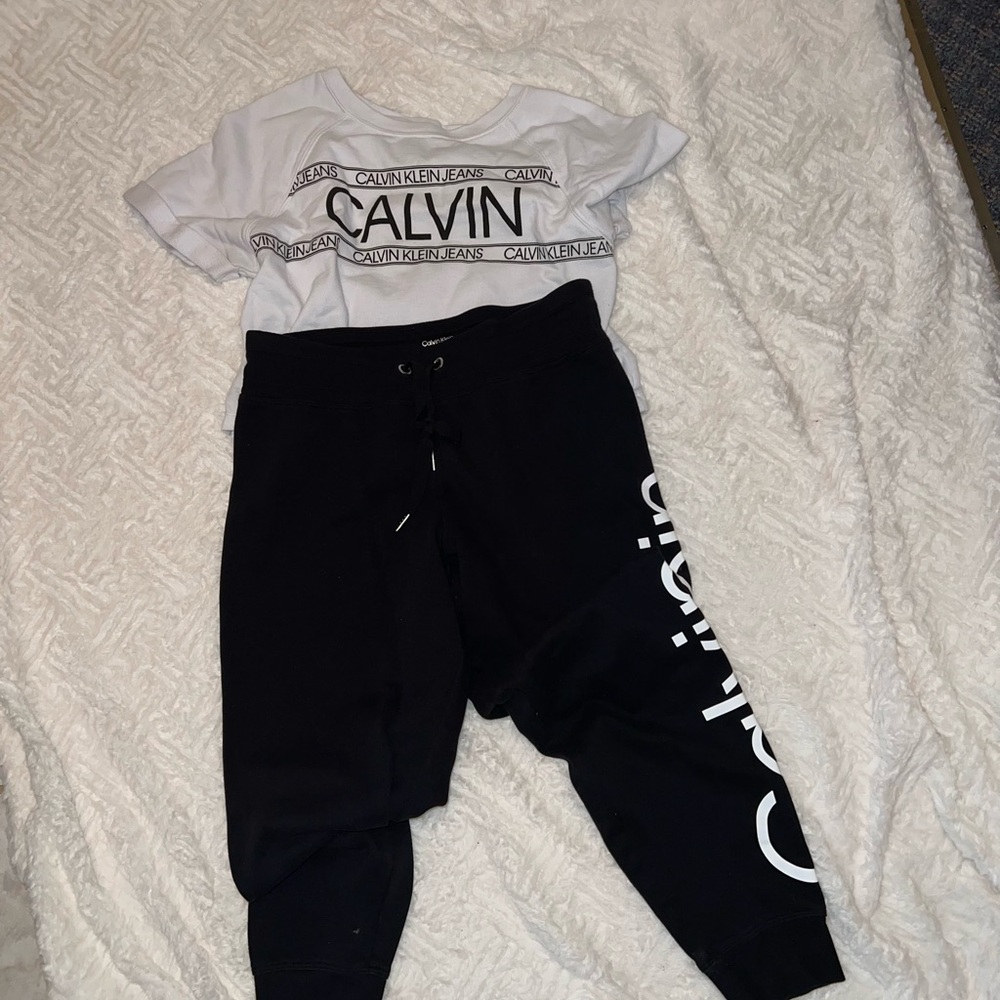 Calvin Klein Woman’s Black Joggers set with Logo